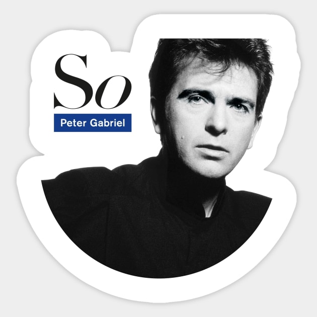 Peter Gabriel So cover Sticker by todd_stahl_art